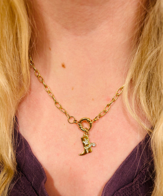 Cowboy Boot Necklace