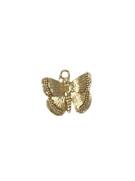 Gold butterfly charm