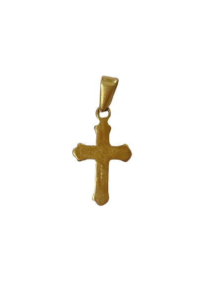 Gold cross charm