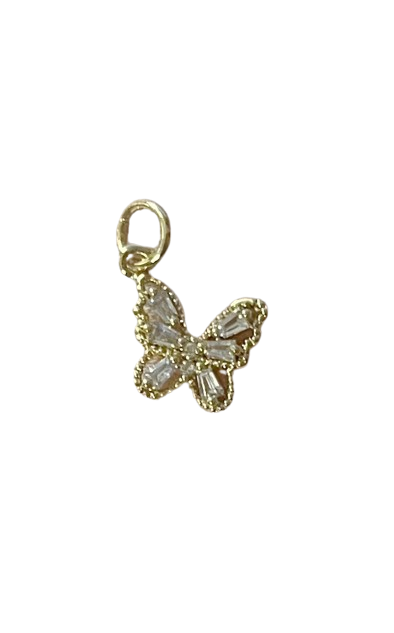 Mini diamond butterfly charm