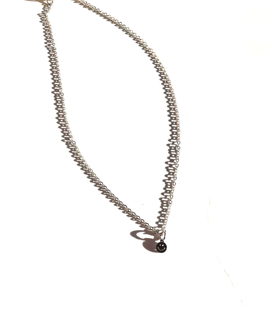 Stainless Steel Smiley Necklace